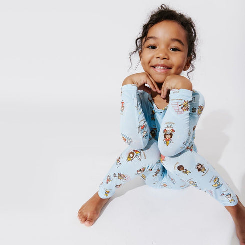 goodnight-world-bamboo-kids-pajamas-bellabu-bear - Sophia's Style -4
